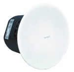 Plafonnier 2 voies, LF 4 pouces + tweeter, 20 W/8 Ohms-100 V, blanc