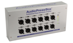 Boitier de presse mural 1 x In Dante, 12 x Out XLR, AudioPressBox