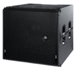 Caisson de grave cardioïde 3x1200W, 46cm+38cm, usage posé ou accroché