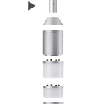 Litt Riser aluminium 360 mm, avec vis de blocage Yellowtec