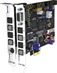 Interface audio PCIe, 72 canaux, 192 kHz, ADAT, AES
