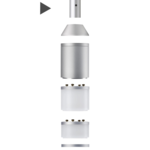 Litt Riser aluminium 360 mm, avec vis de blocage Yellowtec