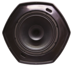 HP suspendu coax noir IP65  8+1, 250 W/8 O-50W/100 V - WORK WPS 