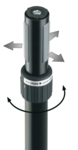 21340 - Barre d'extension K&M ring lock - ajustement par manivelle