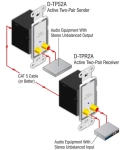 Plaque émetteur actif à 2 paires - RDL D-TPS2A