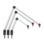 Bras support micro Mika alu. 78,5 cm + Led On-Air Yellowtec