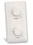 Contrôleur mural de volume - max 24W/100V  + sélecteur 6 positions 